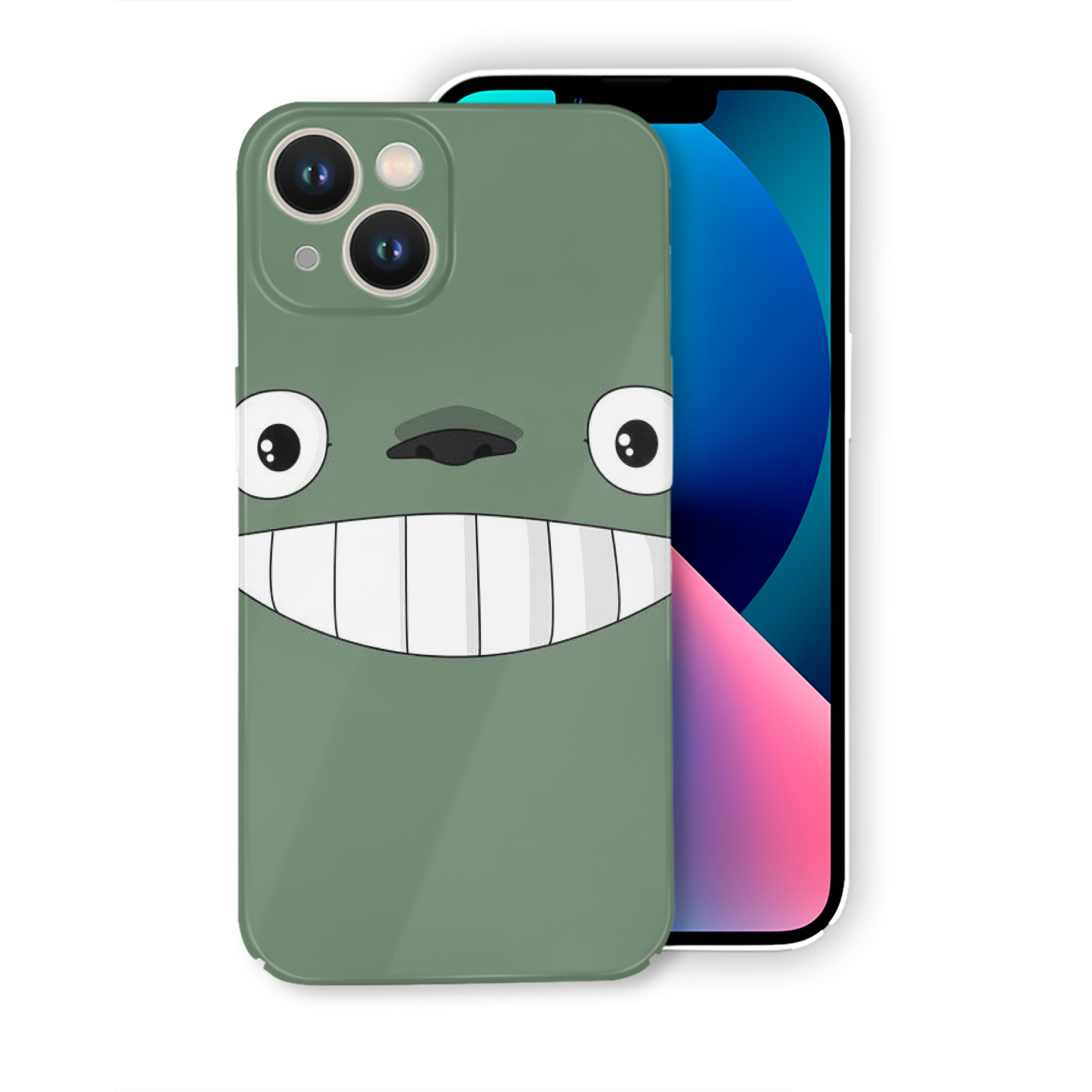 （画像用） となりのトトロ 草壁メイ 草壁サツキ My Neighbor Totoro Satsuki Kusakabe Mei Kusakabe 【iPhone 14シリーズ対応】ハードケース